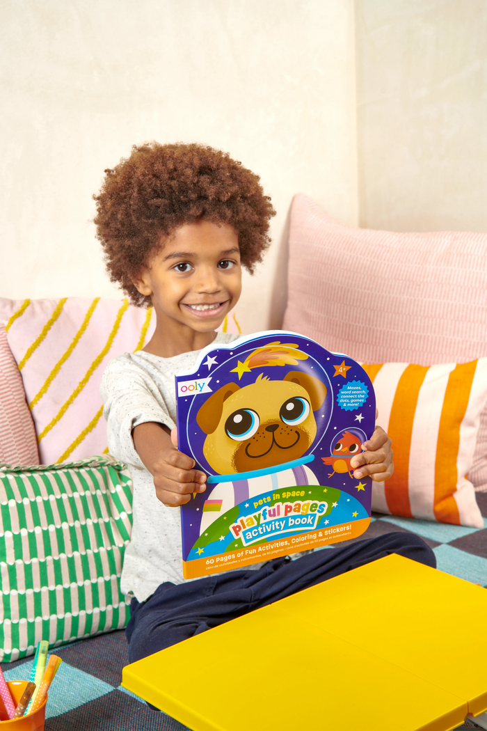 Playful Pages: Activity Book - Pets in Space - Wee Bee Baby Boutique