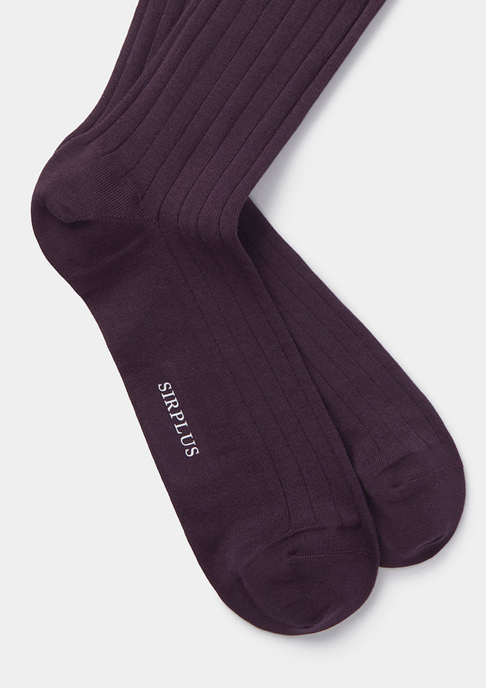 Plum Dress Socks, Socks - SIRPLUS