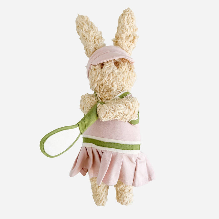 Plush Pickleball Bunny Doll Stuffed Toy Baby Kids Organic - Wee Bee Baby Boutique