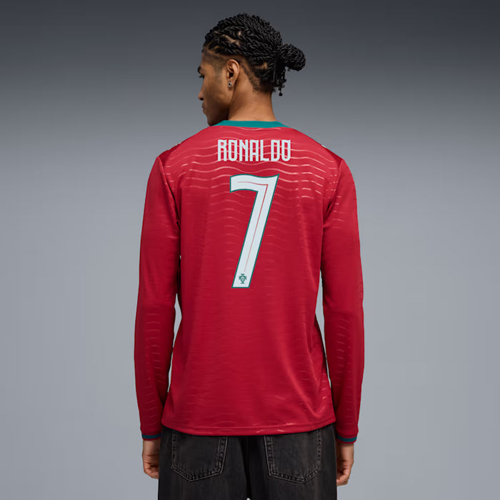PUMA Portugal Men's CR7 Home LS Jersey 2026 - 788142 77