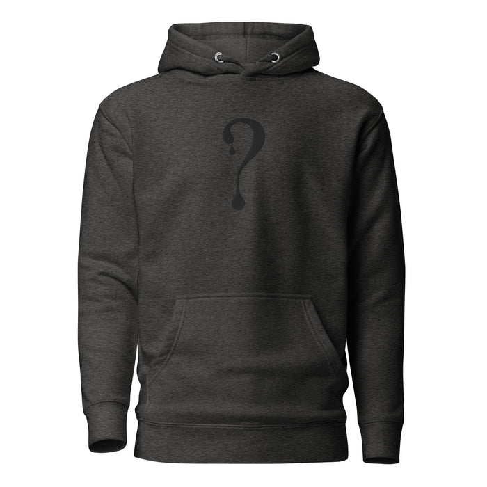 Pullover Hoodie with Black Dripper Embroidery