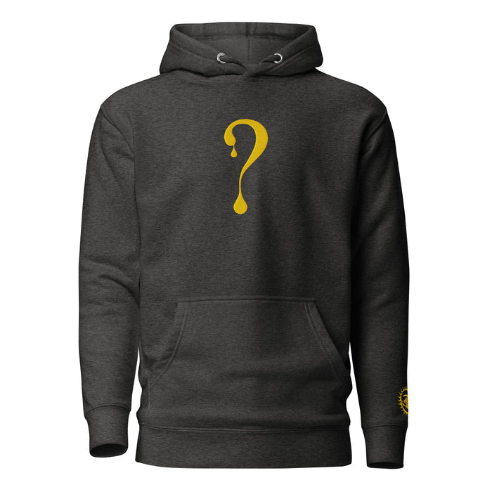 Pullover Hoodie with Gold Dripper Embroidery