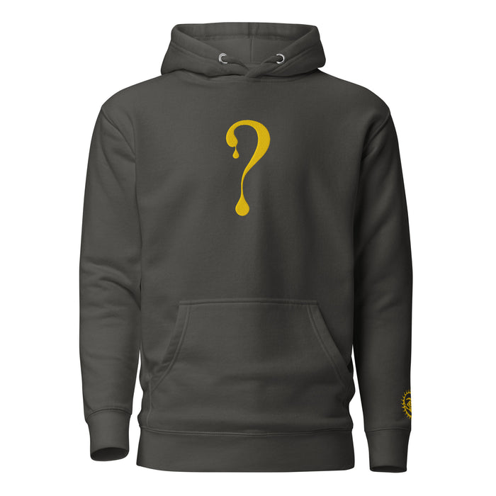 Pullover Hoodie with Gold Dripper Embroidery