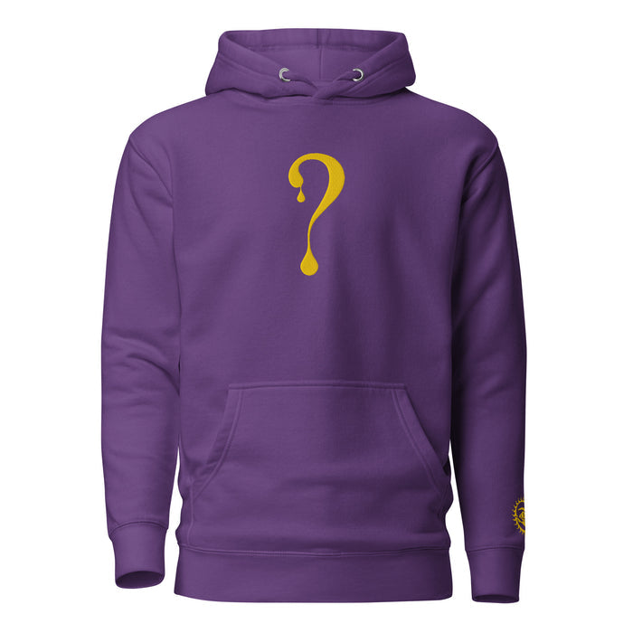 Pullover Hoodie with Gold Dripper Embroidery