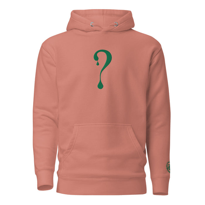 Pullover Hoodie with Green Dripper Embroidery