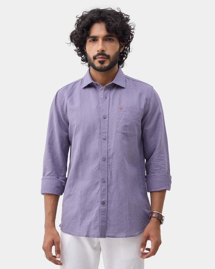 LONG SLEEVE INDIA FIT SOLID SHIRT