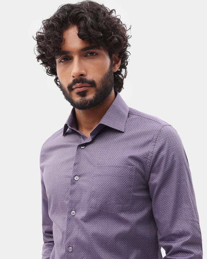 Purple Textured Shirt - Soben