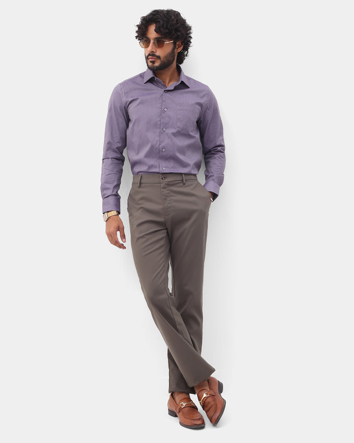 Purple Textured Shirt - Soben