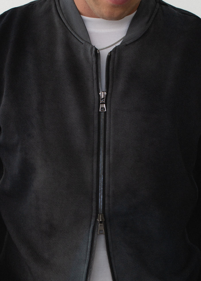 Quilted Bomber Jacket