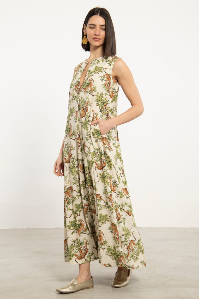 Rakia Cotton Tiger Dress