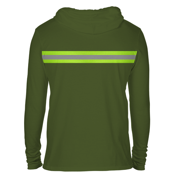 Reflectorized Hooded Buttoned Longsleeves (HL14)
