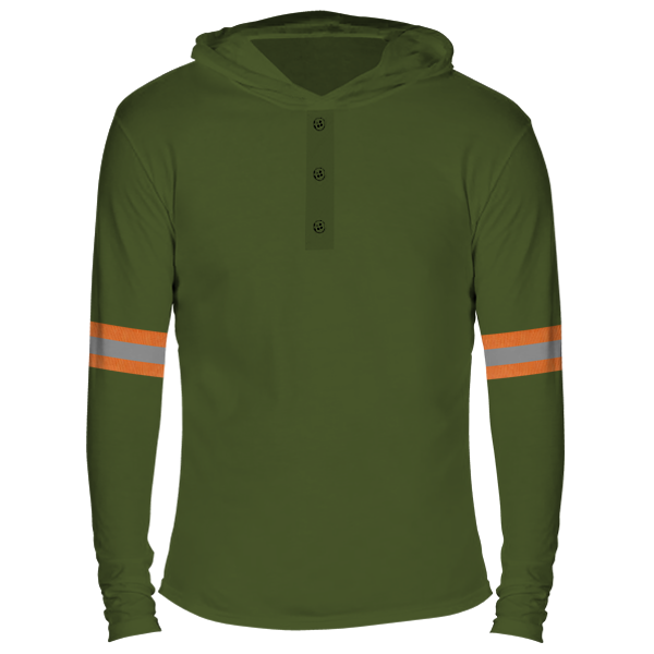 Reflectorized Hooded Buttoned Longsleeves (HL15)