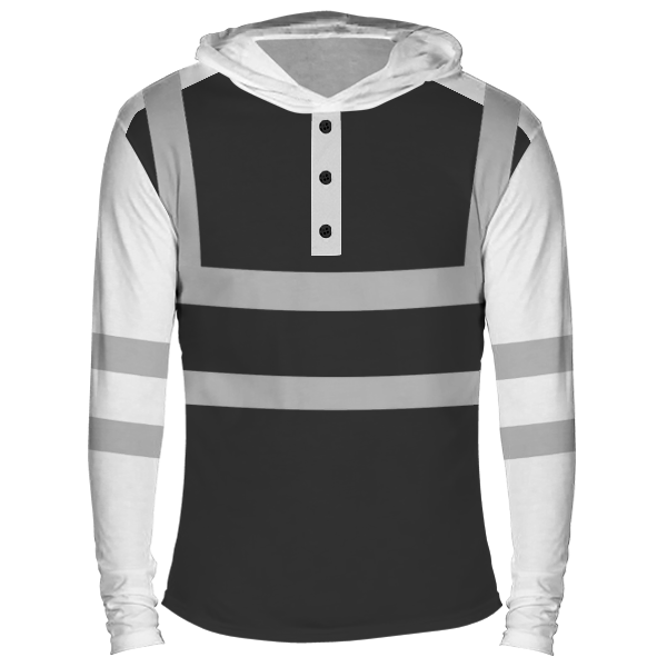 Reflectorized Hooded Buttoned Longsleeves (HL20)