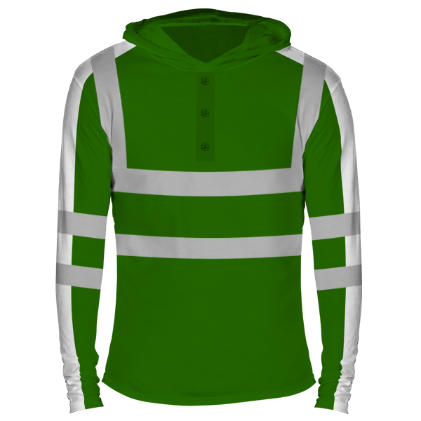 Reflectorized Hooded Buttoned Longsleeves (HL24)