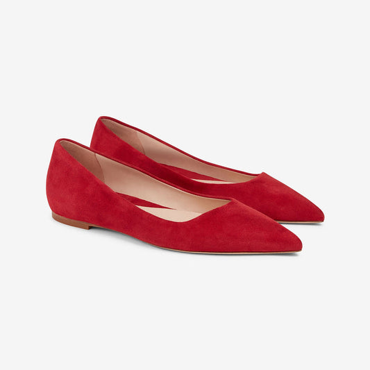 packshot of rowan flat suede cherry | Lead