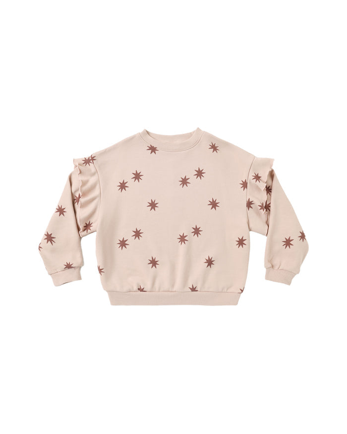 Ruffle Sweatshirt || Clay Stars