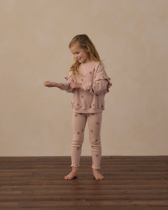 Ruffle Sweatshirt || Clay Stars