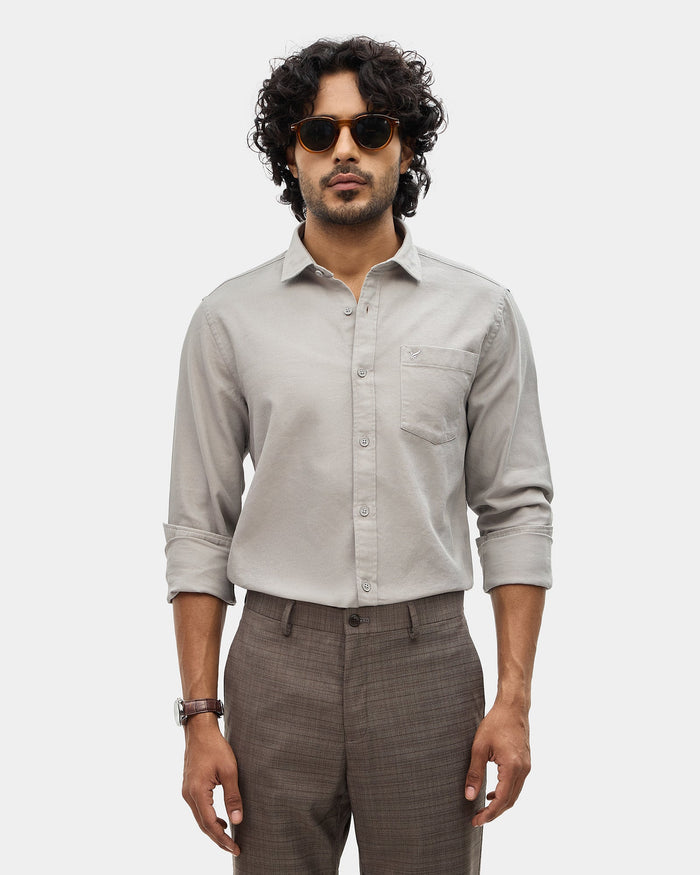 Sage Green Textured Shirt - Caty