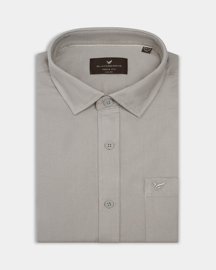 Sage Green Textured Shirt - Caty