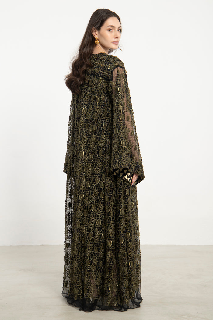 Samara Tulle Olive Dress