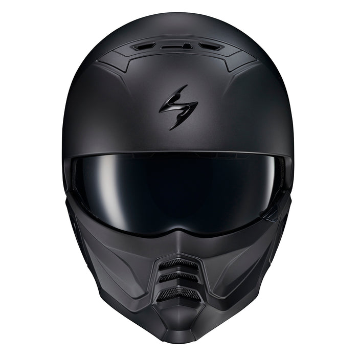 Scorpion EXO Covert 2 Solid: The new Covert 2 Model is a 2-piece open-face helmet that includes a removable mask for style