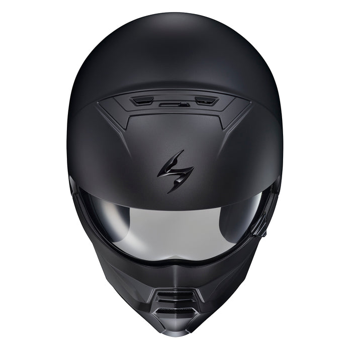 Scorpion EXO Covert 2 Solid: The new Covert 2 Model is a 2-piece open-face helmet that includes a removable mask for style