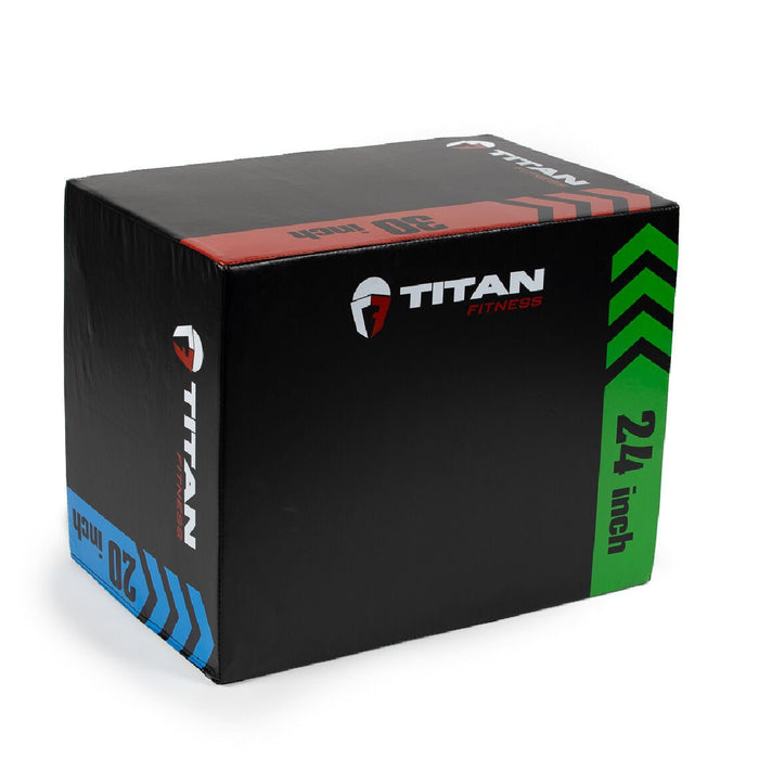 Scratch and Dent - 3-In-1 Heavy Foam Plyometric Box – 20-in x 24-in x 30-in - FINAL SALE
