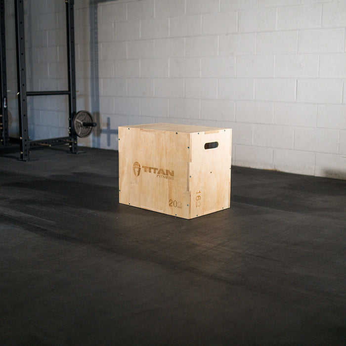 SCRATCH AND DENT - 3-in-1 Wooden Plyometric Box – 16-in. 20-in. 24-in. - FINAL SALE