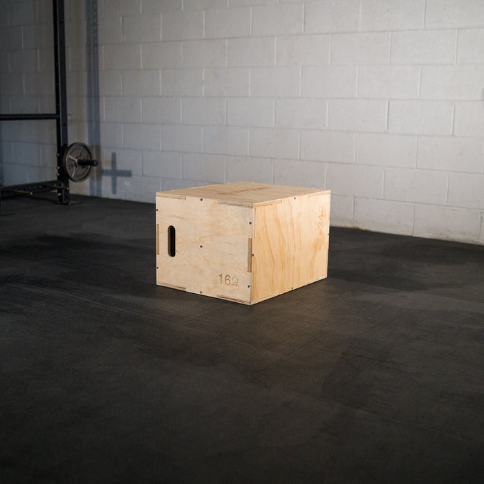 SCRATCH AND DENT - 3-in-1 Wooden Plyometric Box – 16-in. 20-in. 24-in. - FINAL SALE