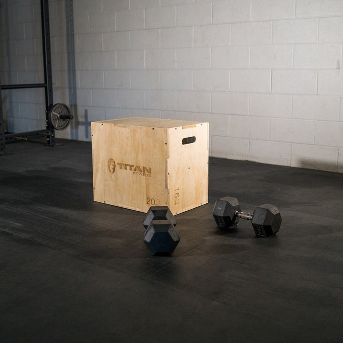 SCRATCH AND DENT - 3-in-1 Wooden Plyometric Box – 16-in. 20-in. 24-in. - FINAL SALE