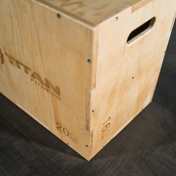SCRATCH AND DENT - 3-in-1 Wooden Plyometric Box – 16-in. 20-in. 24-in. - FINAL SALE