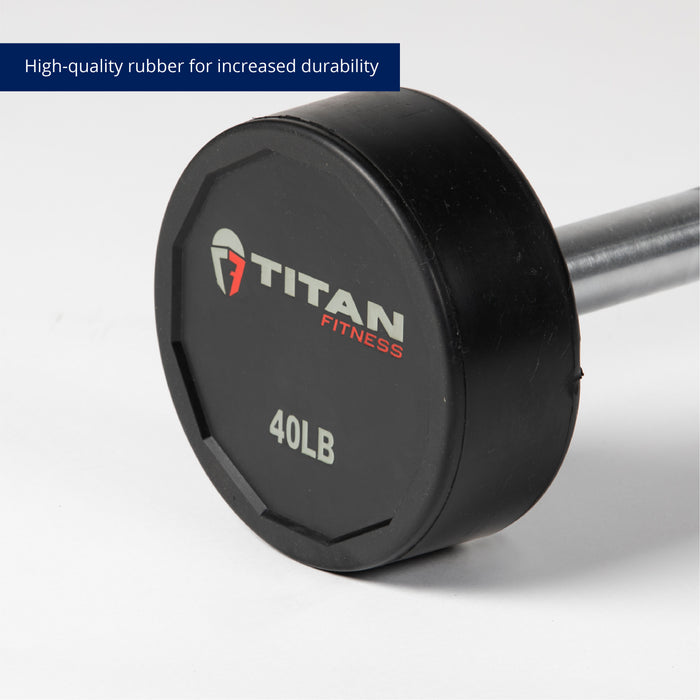 SCRATCH AND DENT - Rubber Fixed Barbell