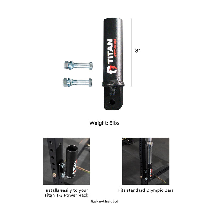 SCRATCH AND DENT - Single Vertical Mount Barbell Holder for T-3 Power Rack - FINAL SALE