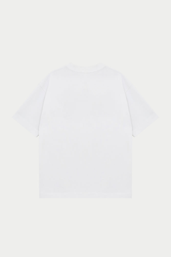 SCRIPT EMBROIDERED T-SHIRT - OFF WHITE