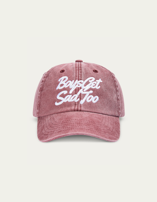 SCRIPT VINTAGE RED 6-PANEL CAP