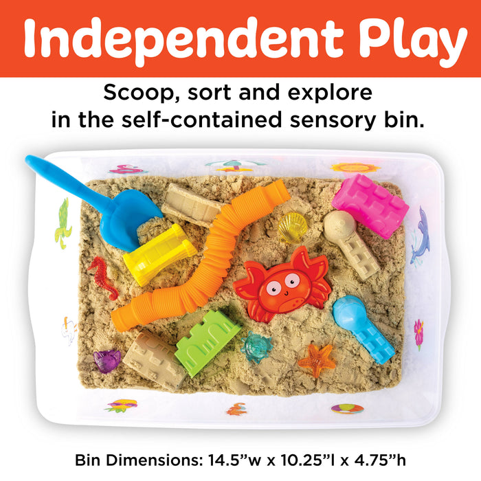 Sensory Bin Beach Activity Bin for Kids - Wee Bee Baby Boutique