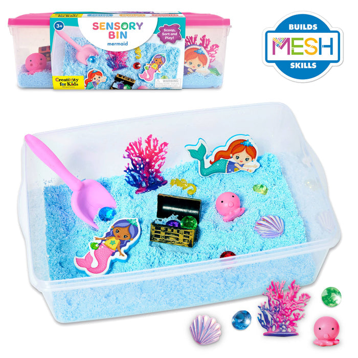 Sensory Bin Mermaid Activity Bin for Kids - Wee Bee Baby Boutique