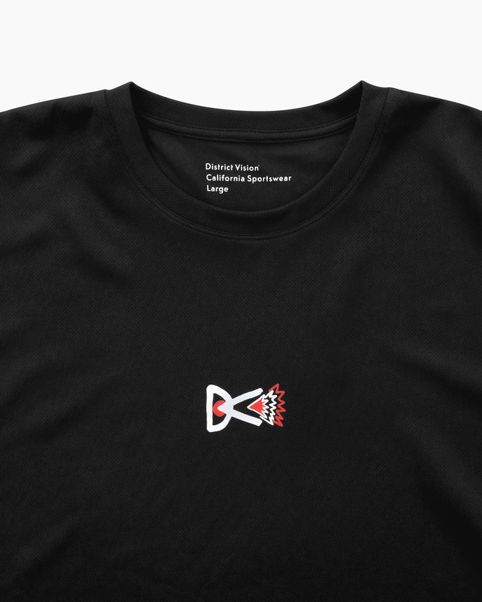 Short Sleeve Boxy Training Tee Black