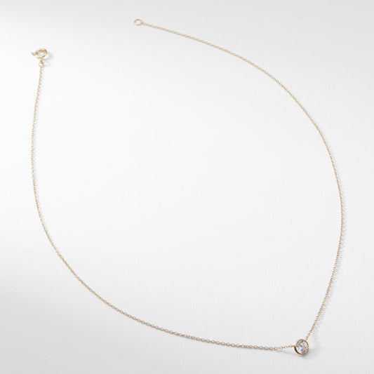 still image of the single bezel necklace | Lead