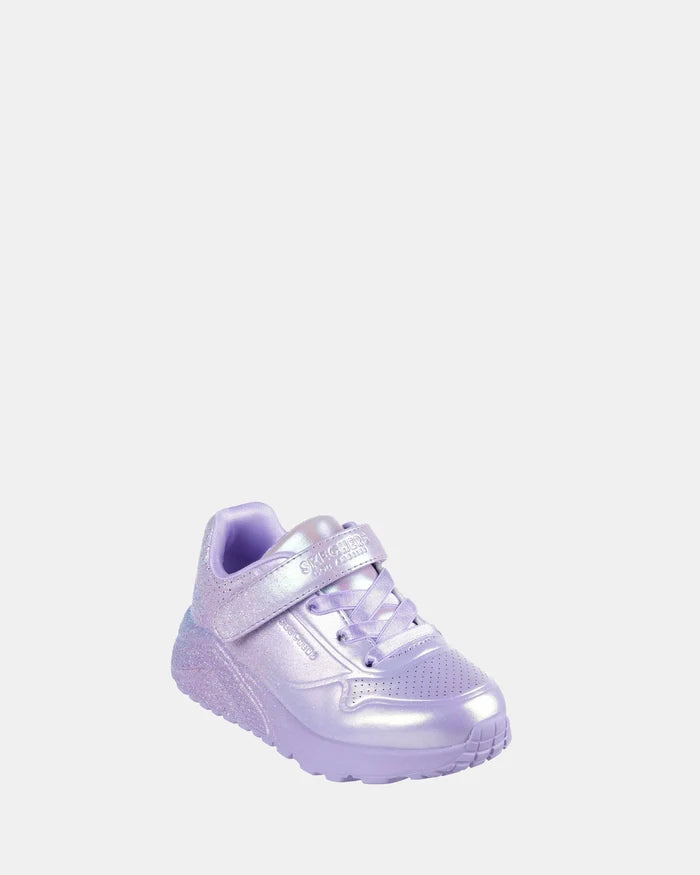 SKECHERS UNO LITE 310394N METALLIC SPARKLE LAVENDER