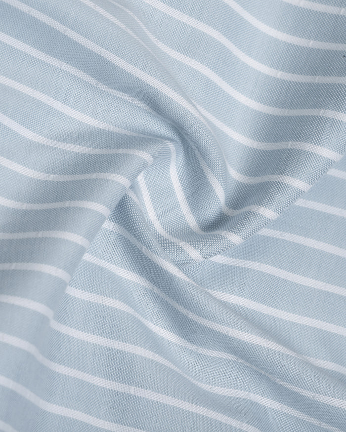 Sky Blue Stripe Shirt - Fenzo