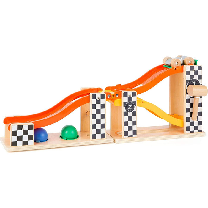 Small Foot Rally Hammering Marble Run - Wee Bee Baby Boutique