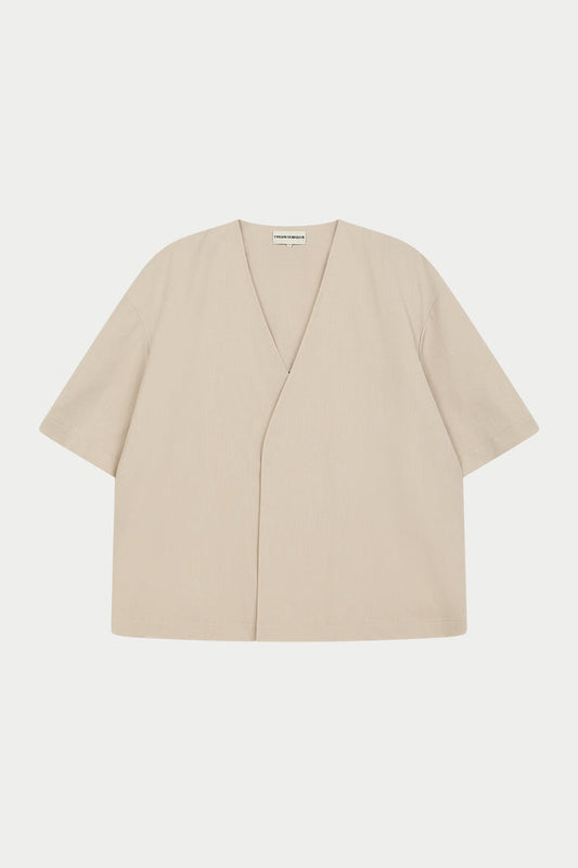 SMART WOVEN SHIRT - STONE