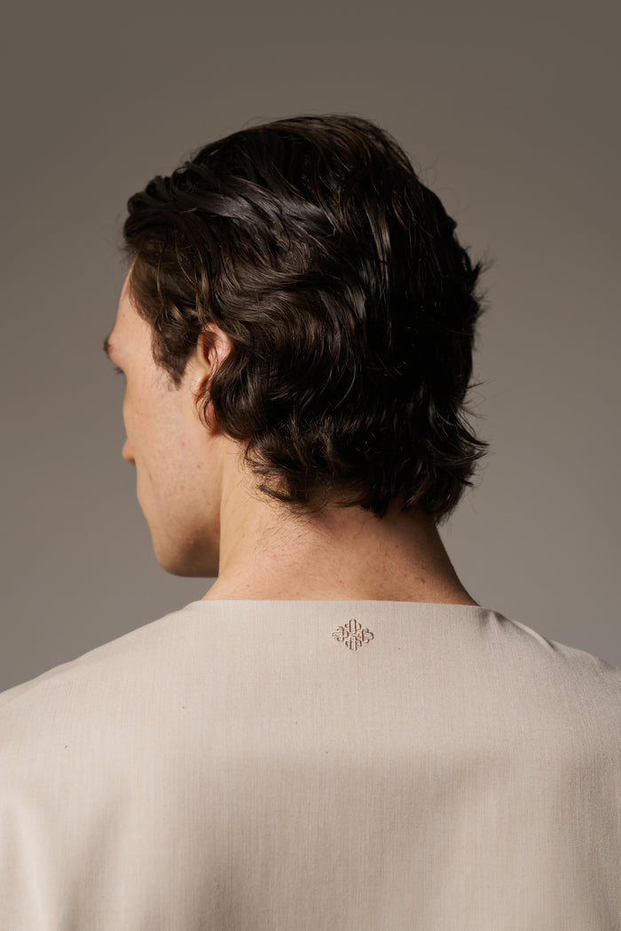 SMART WOVEN SHIRT - STONE