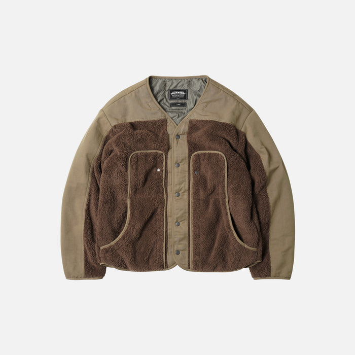SMOCK HOODED 2 IN 1 PARKA JACKET - TAN