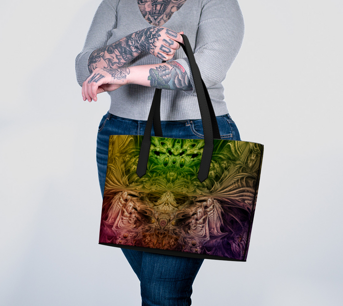 Spectral Evidence Vegan Leather Tote Bag