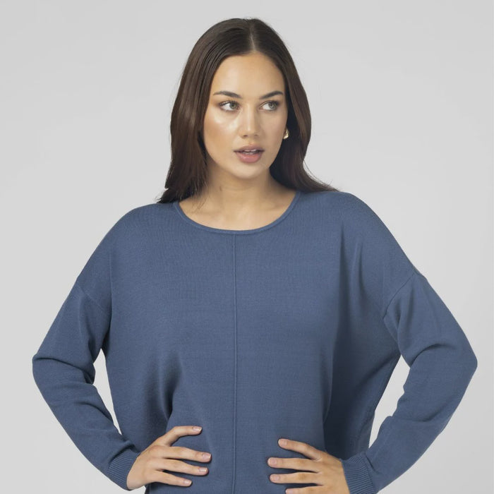 STELLA & GEMMA HALLE KNIT TOP PEACOCK
