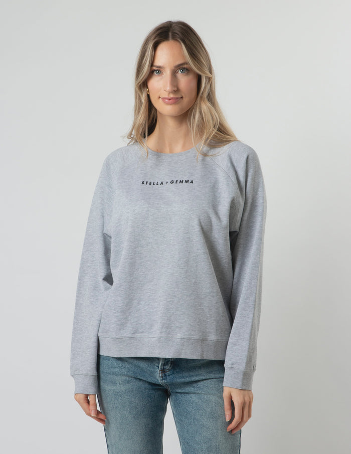 STELLA & GEMMA SWEATER GREY SGSW8204