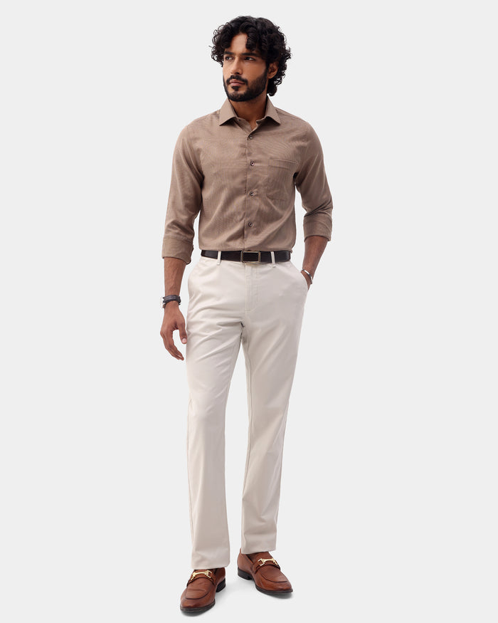 Stone Unwrinkle Solid Khakis - Sinai