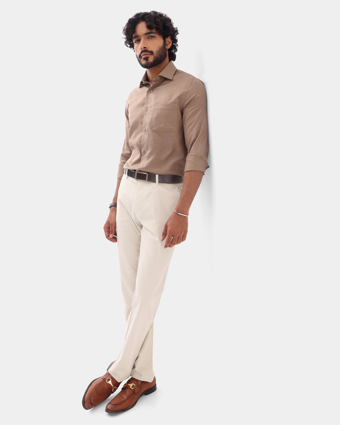 Stone Unwrinkle Solid Khakis - Sinai